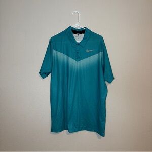 Nike Men's Teal Polo Shirt